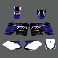 Vollständiger Grafik-Hintergrund-Aufkleber-Kit für Yamaha TTR90 2000-2007