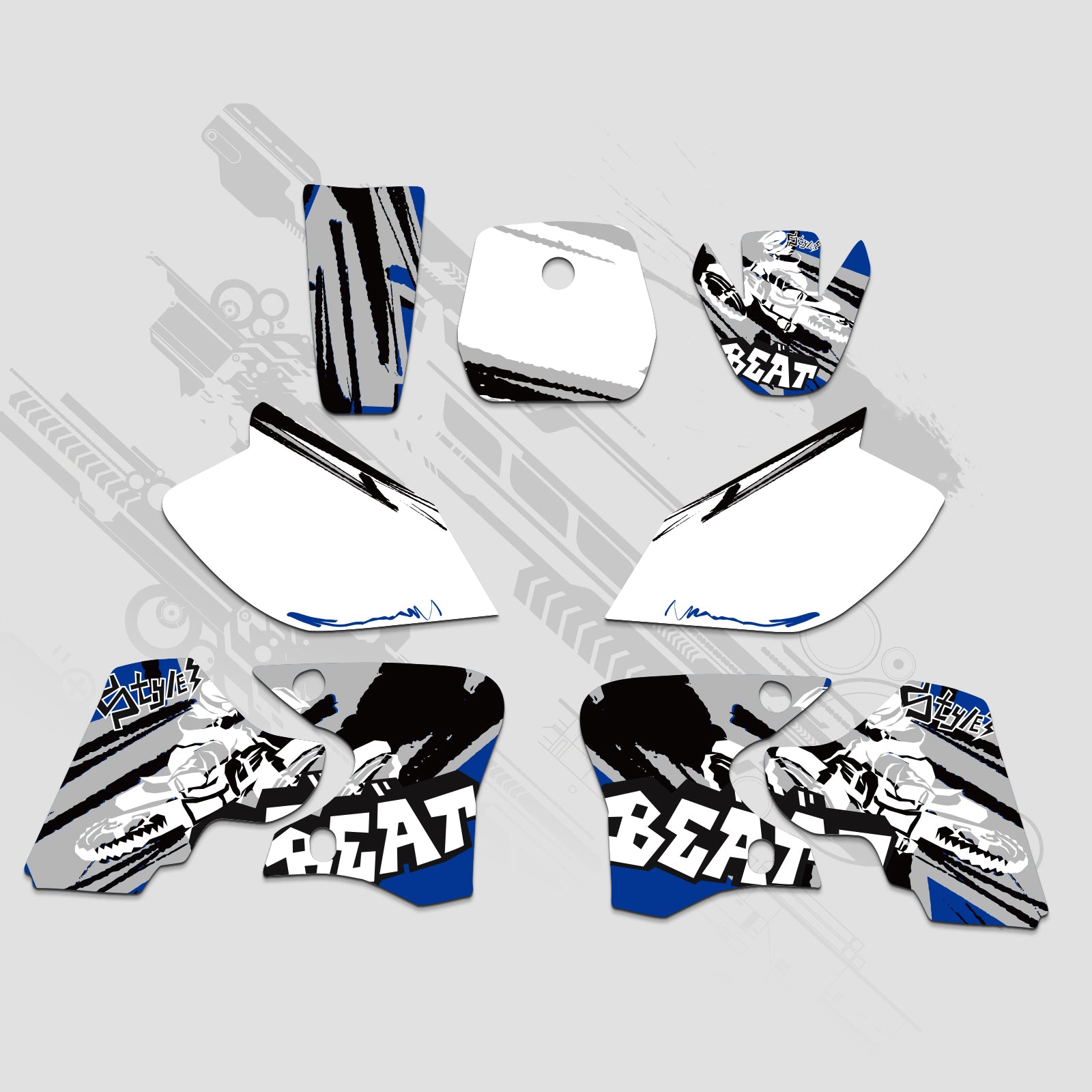 Motorrad Volle Grafiken Decals Kit Für YAMAHA TTR90 2000-2007