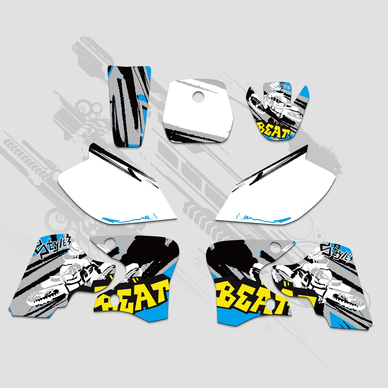 Motorrad Volle Grafiken Decals Kit Für YAMAHA TTR90 2000-2007