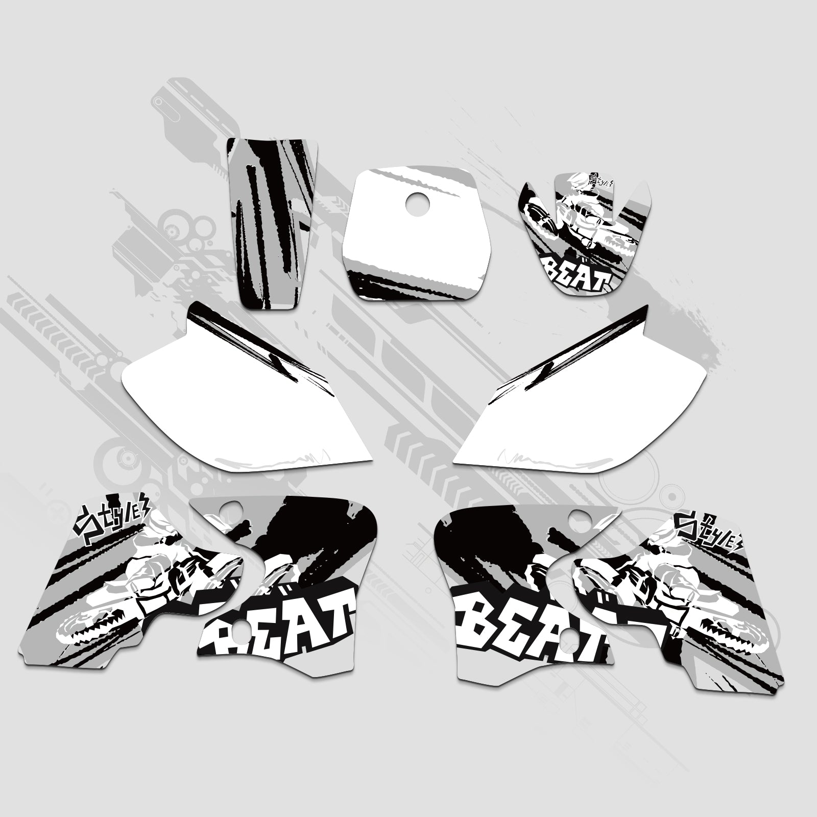 Motorrad Volle Grafiken Decals Kit Für YAMAHA TTR90 2000-2007