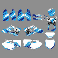 Neue Team-Hintergründe Abziehbilder Aufkleber für Yamaha WR250F/WR450F 2005-2006