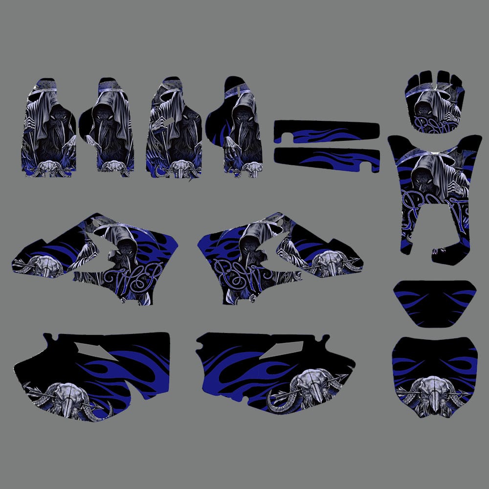 Benutzerdefinierte Motocross-Aufkleber für Yamaha WR250F WR450F 2005-2006