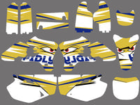Grafik-Hintergrund-Aufkleber-Set für YAMAHA YZF250/YZF450 2003-2005