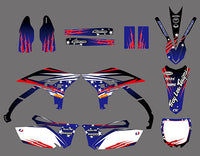 Grafik-Kotflügel-Aufkleber-Set für Yamaha YZF250 2010-2013