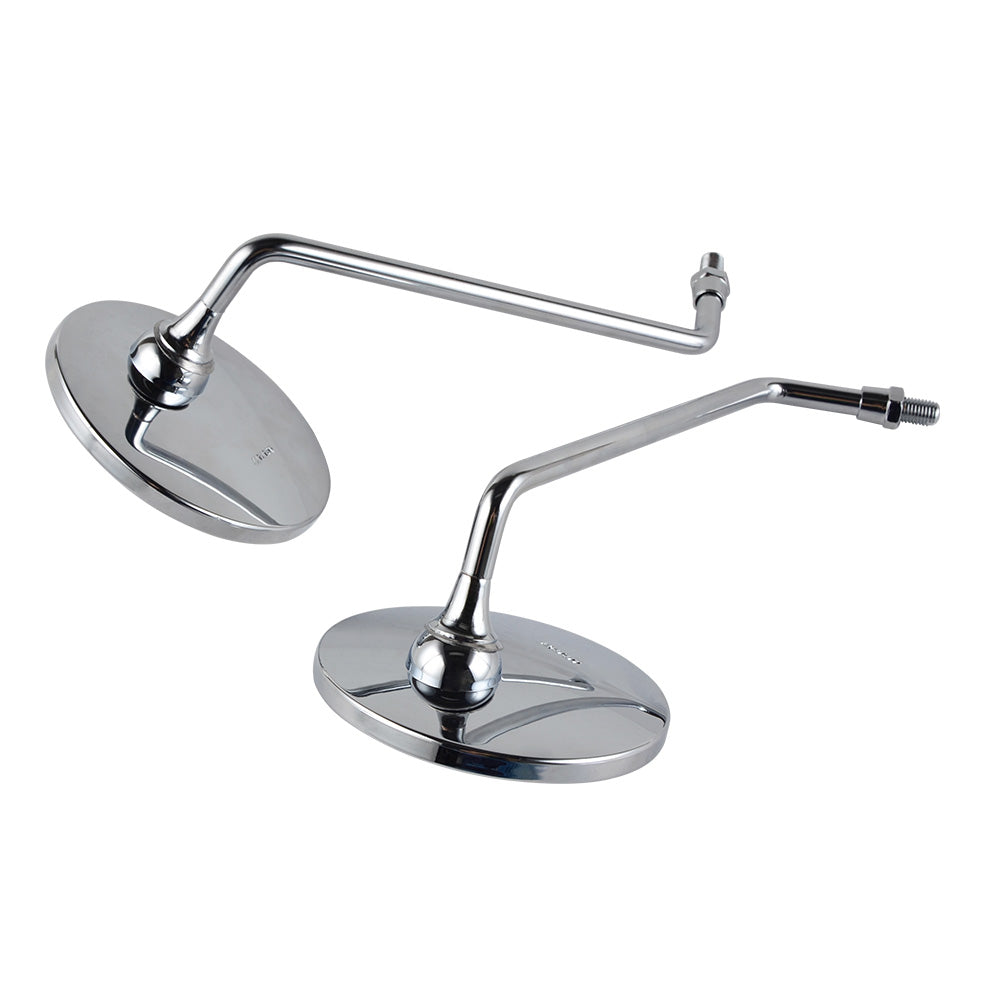 Paar M10x1,25mm verchromte Rückspiegel für Honda XL125S CB650 GL1000