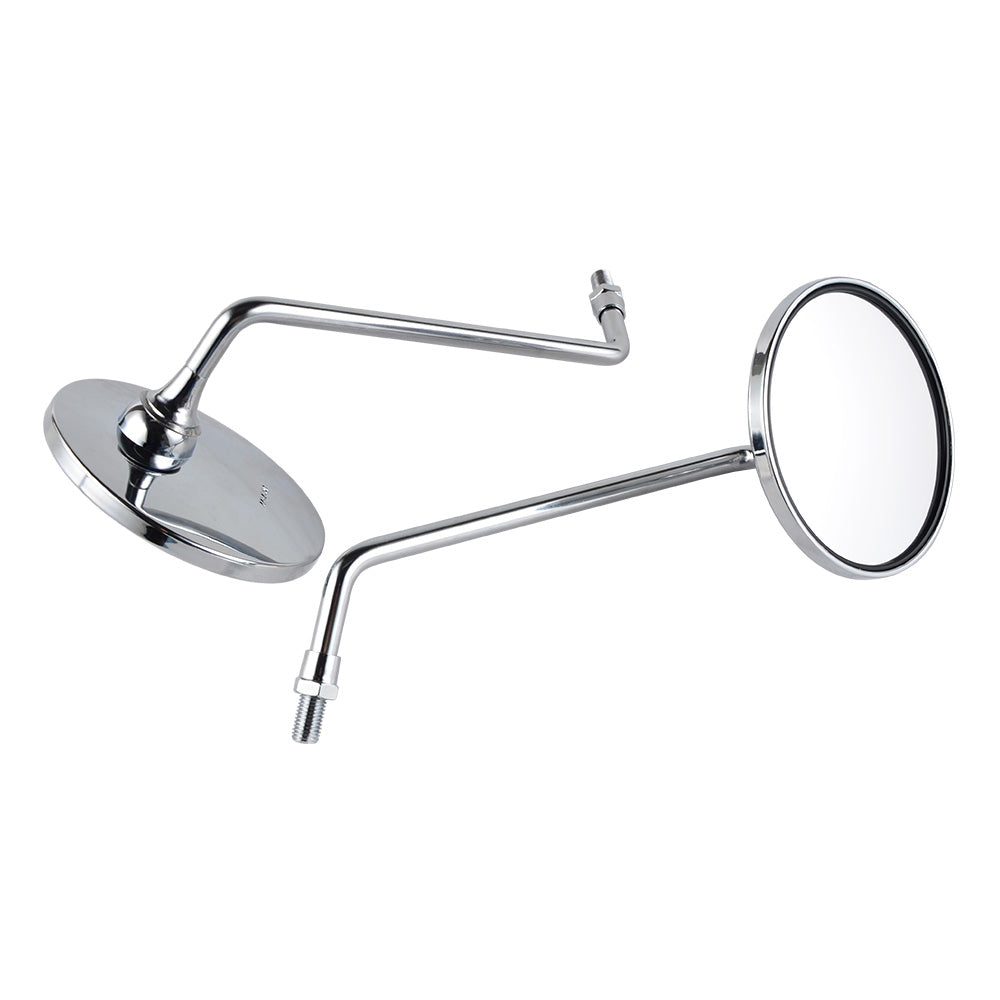 Paar M10x1,25mm verchromte Rückspiegel für Honda XL125S CB650 GL1000
