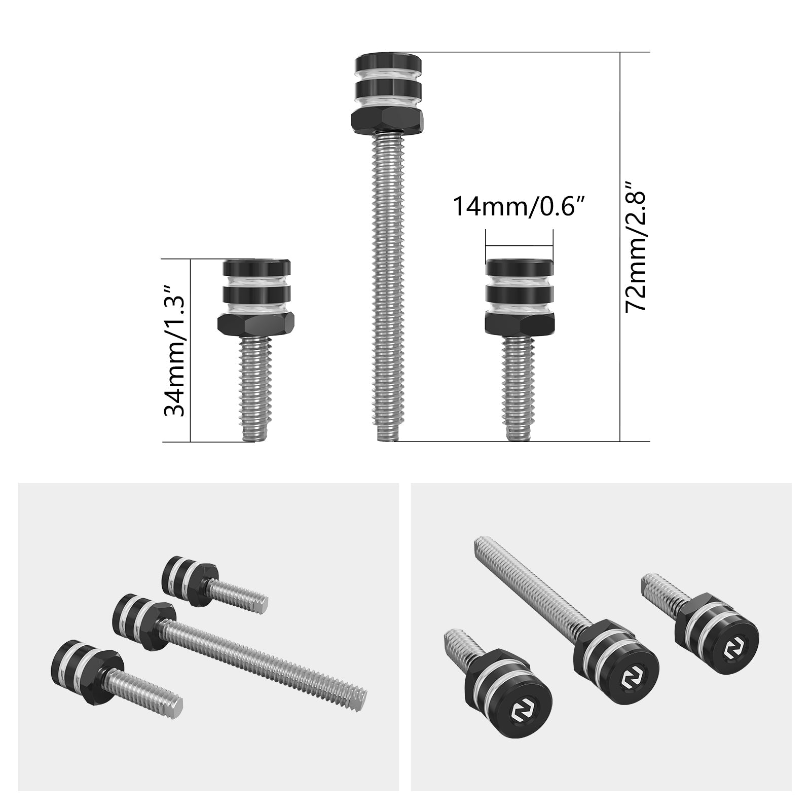 Windschutzscheiben-Montagespikes, Schrauben für Harley Davidson Street Glide FLHX 2014-2023