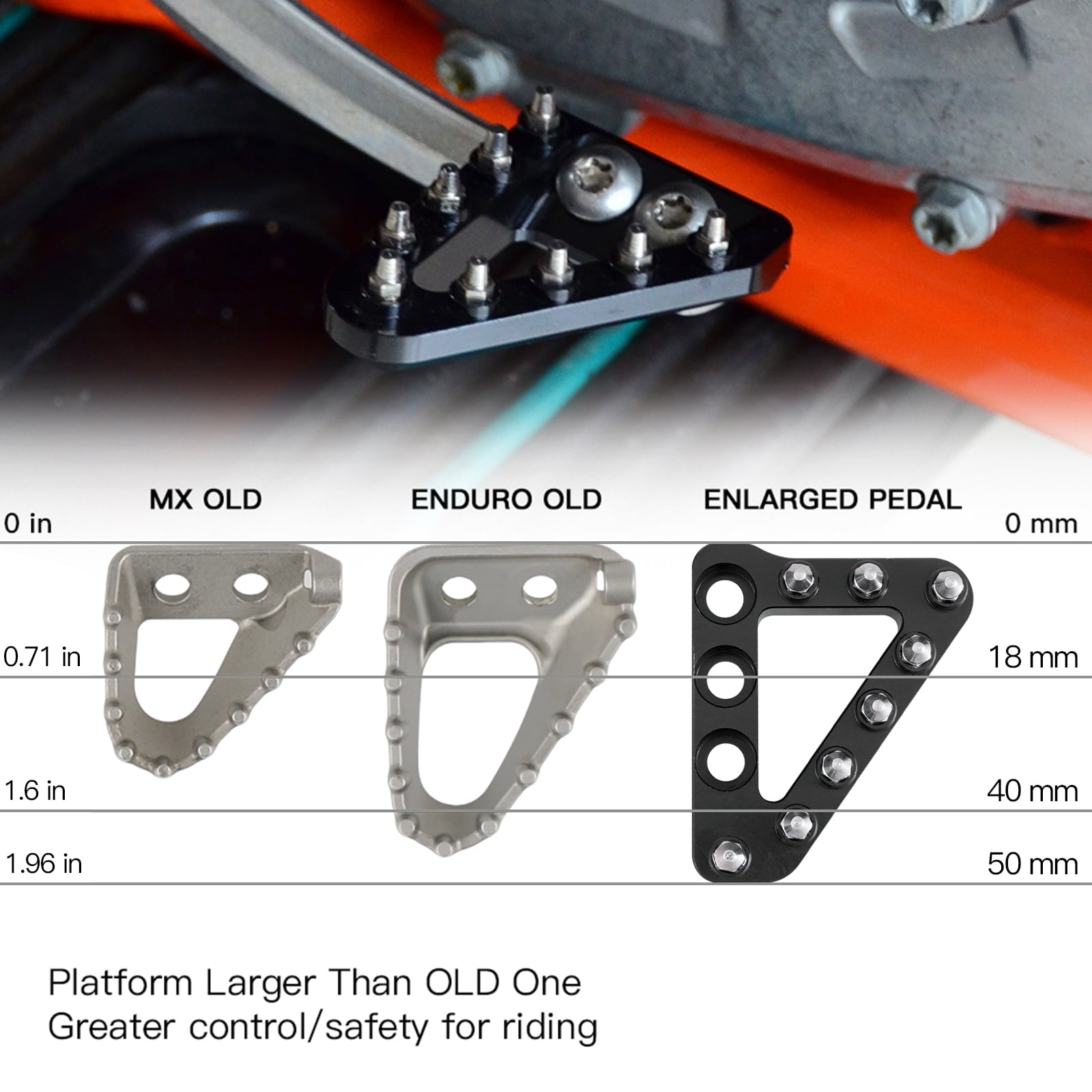 Hinten Bremspedal Schritt Platte Spitze Für KTM / HUSKY / Husaberg Dirt / Street Bike