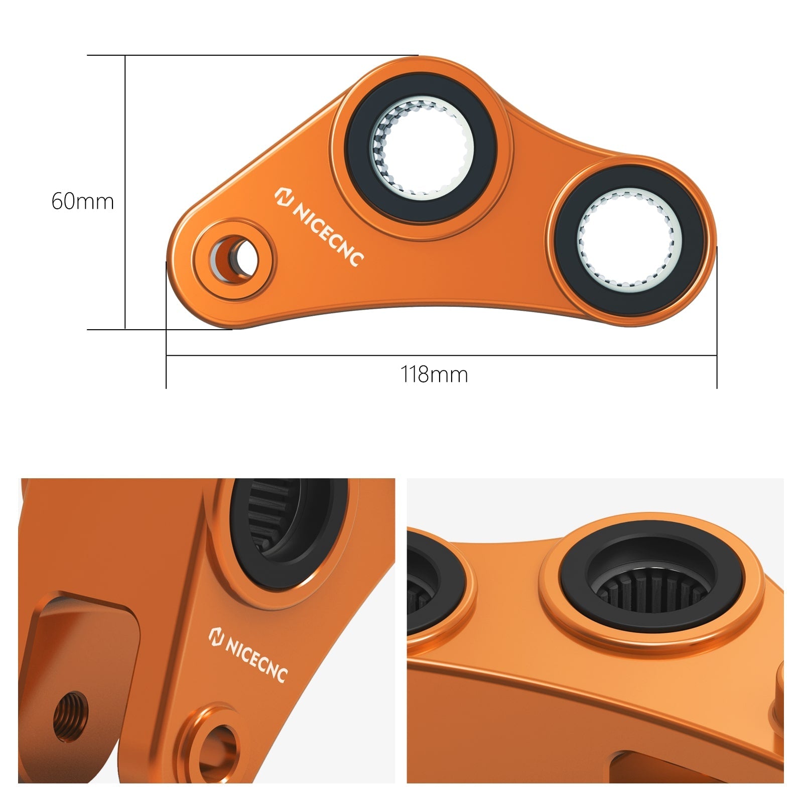 40 MM/1,57'' Hecktieferlegungssatz für KTM 690 ENDURO/ENDURO R/SMC/SMCR 2008-2018