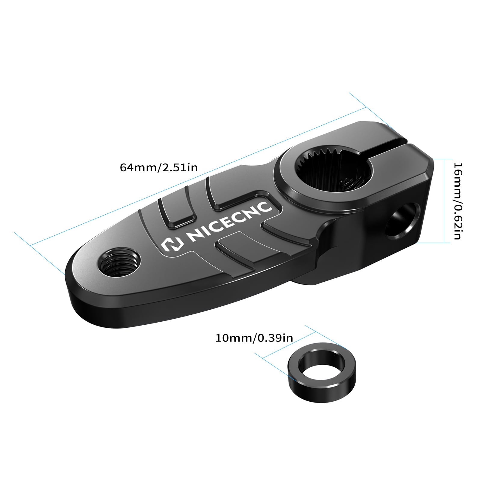 CNC Schaltwellen Stütze/Schalthebelarm Halterung Für Yamaha Tenere 700 19-2024