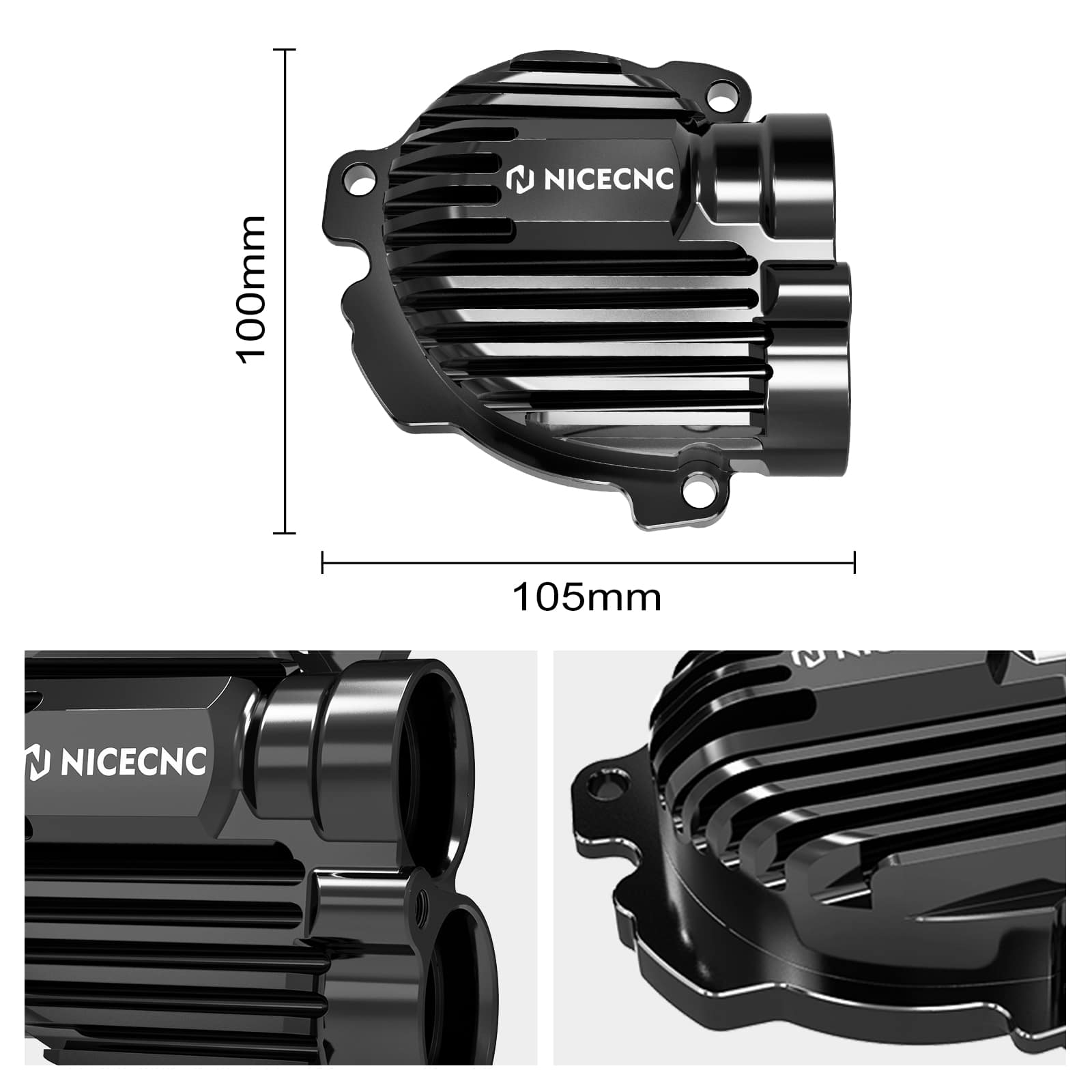 NICECNC Aluminum Wasserpumpendeckel Schutzbügel For Yamaha Tenere 700 20-23