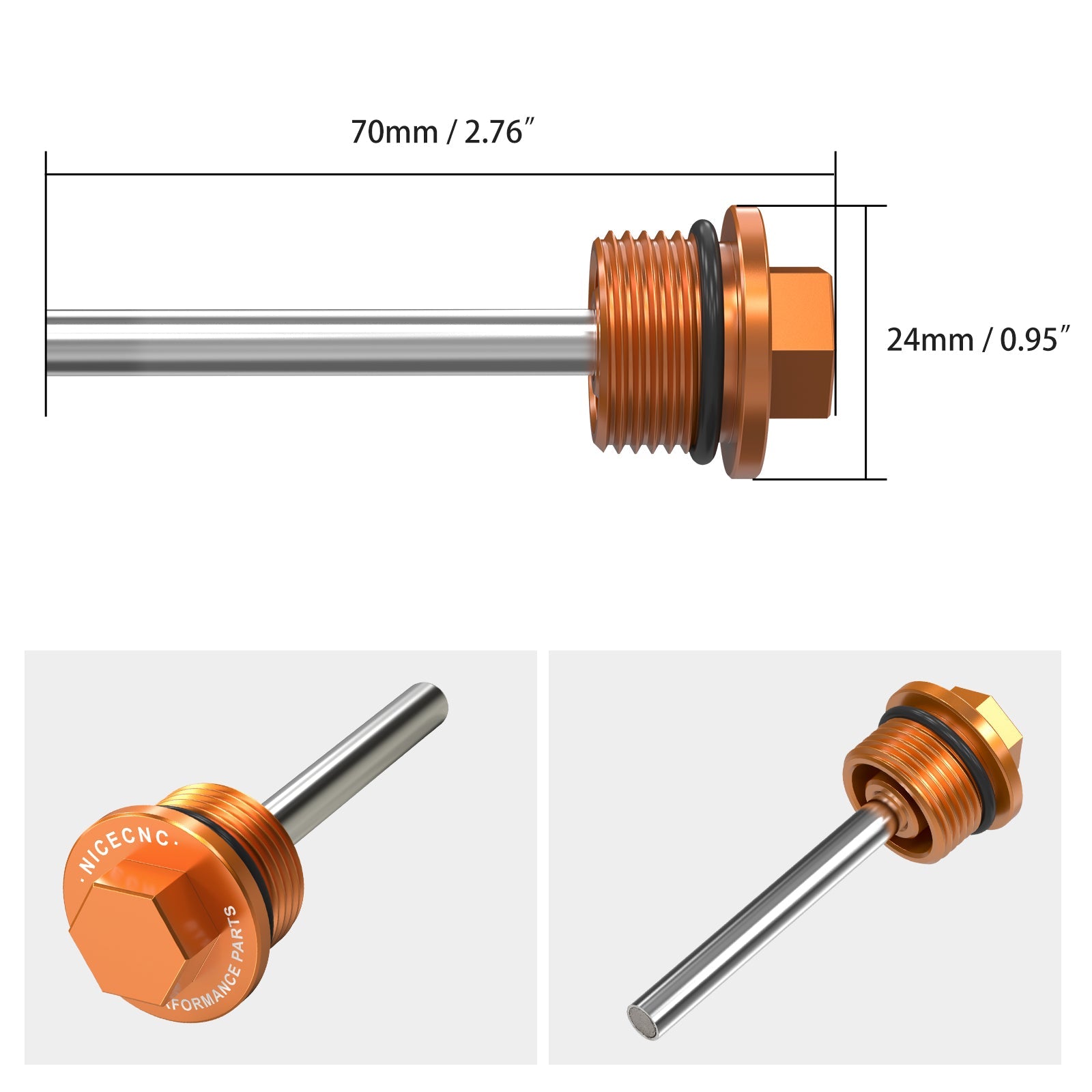 Left Magnetische Ölablassschraube Für KTM 250 350 450 500 SXF XCF EXCF 2015-2023