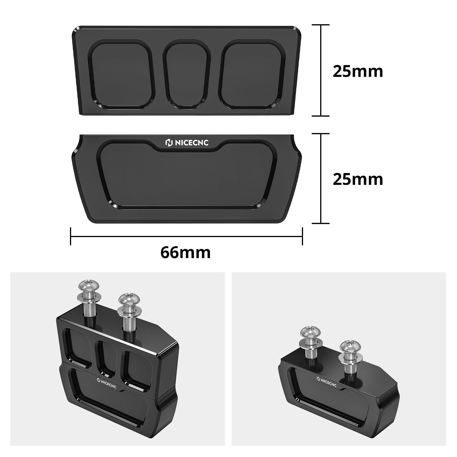 1 Set Ständer Lift Block 1 " / 2" Für Harley Davidson Sportster Modelle 2003-2019