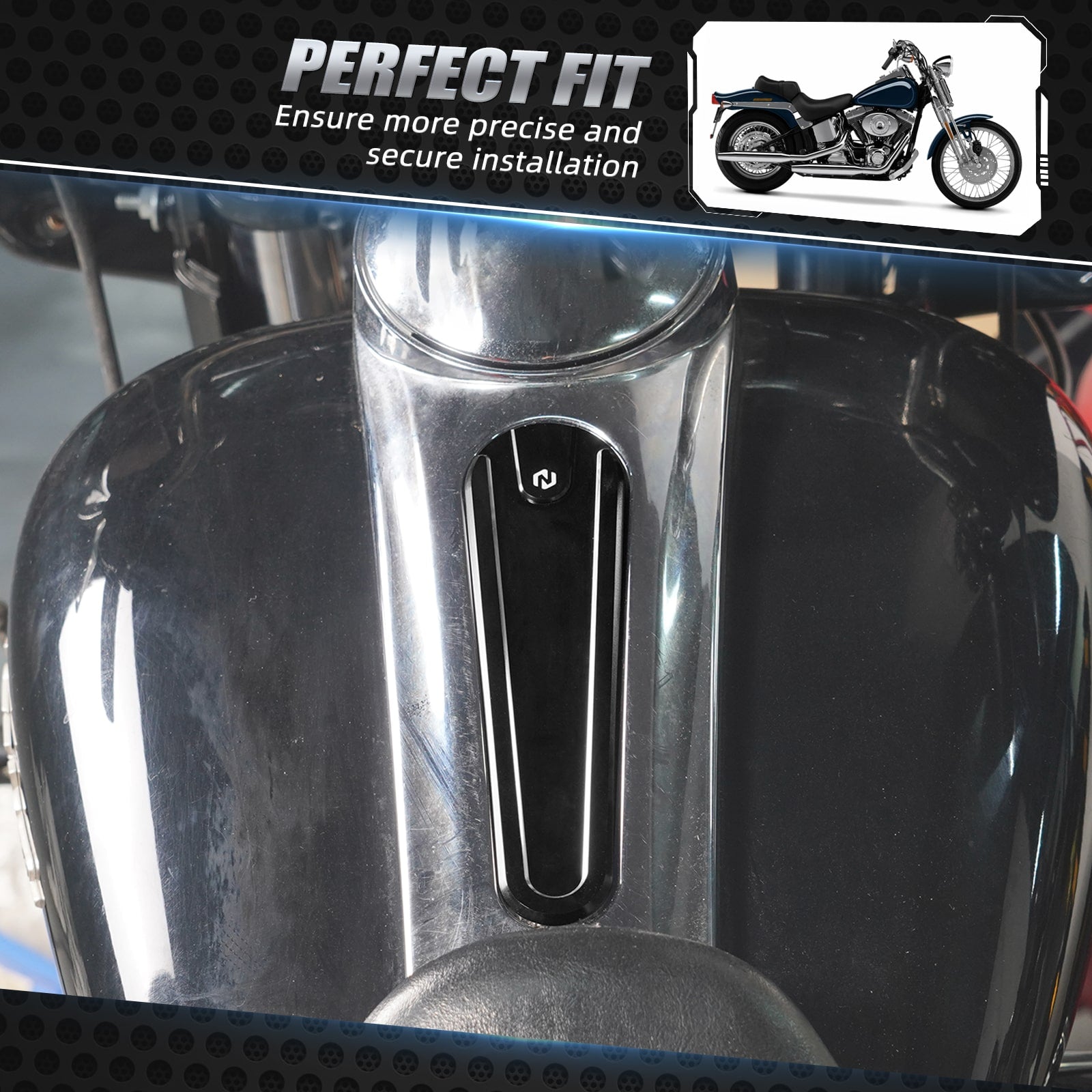 Konsole Einfügen Abdeckung Gas Tank Dash Panel Für Harley Street Glide FLHX 2017-2023