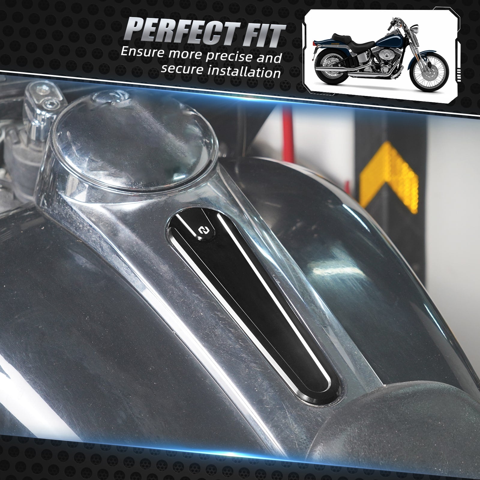 Konsole Einfügen Abdeckung Gas Tank Dash Panel Für Harley Street Glide FLHX 2017-2023