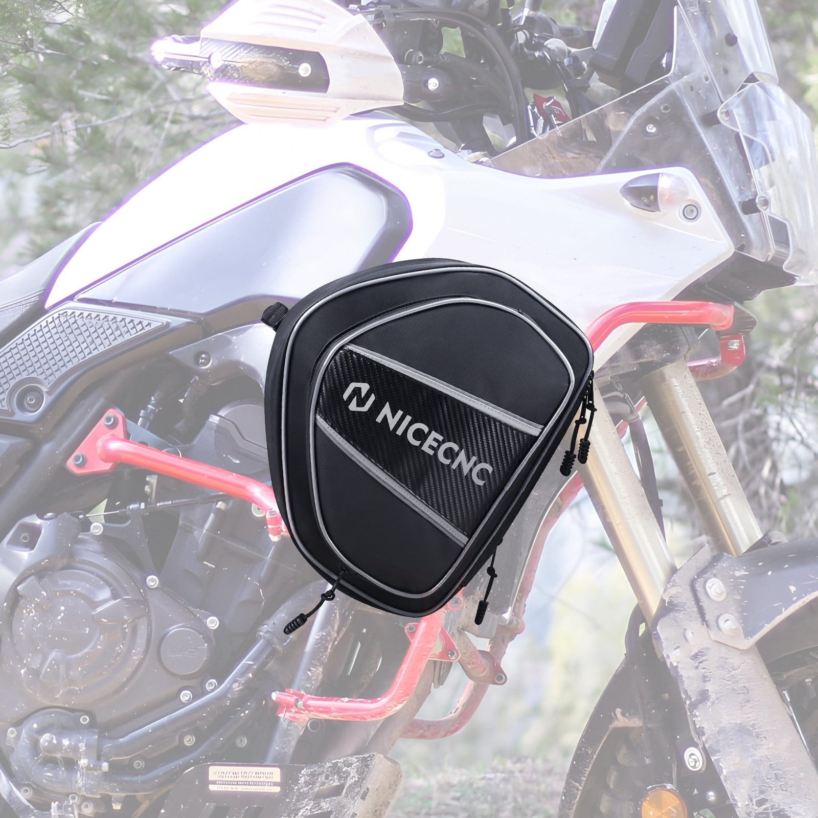 NICECNC Motorrad Sturzbügeltasche Schwarz für Yamaha Tenere XTZ 700 2019-2024