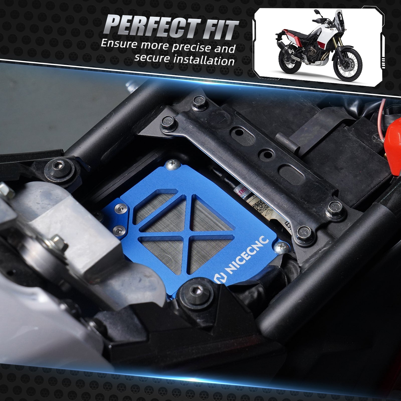 NICECNC Airbox Deckel Abdeckung Schutz für Yamaha Tenere 700 Rally Edition 20-24