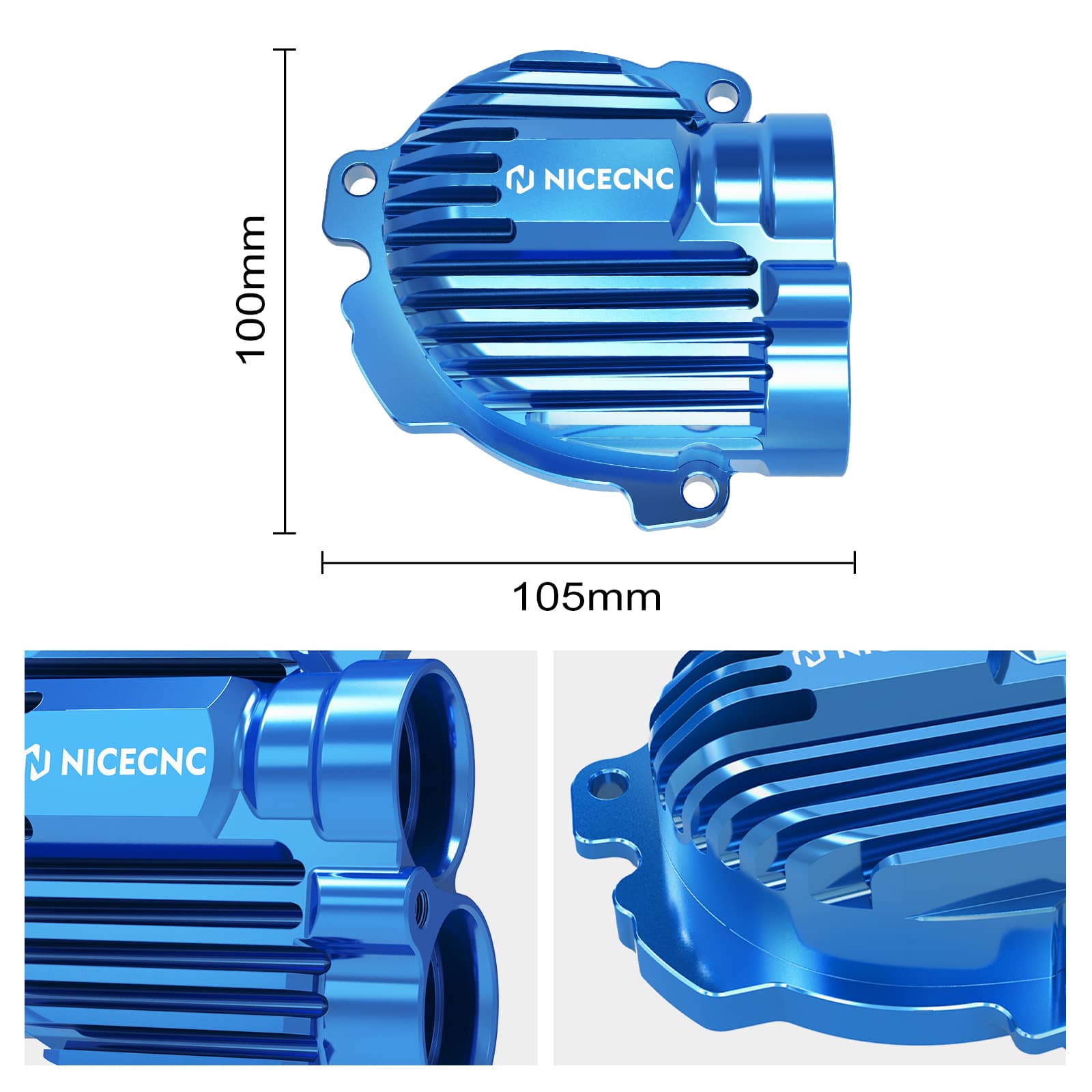 NICECNC Aluminum Wasserpumpendeckel Schutzbügel For Yamaha Tenere 700 20-23