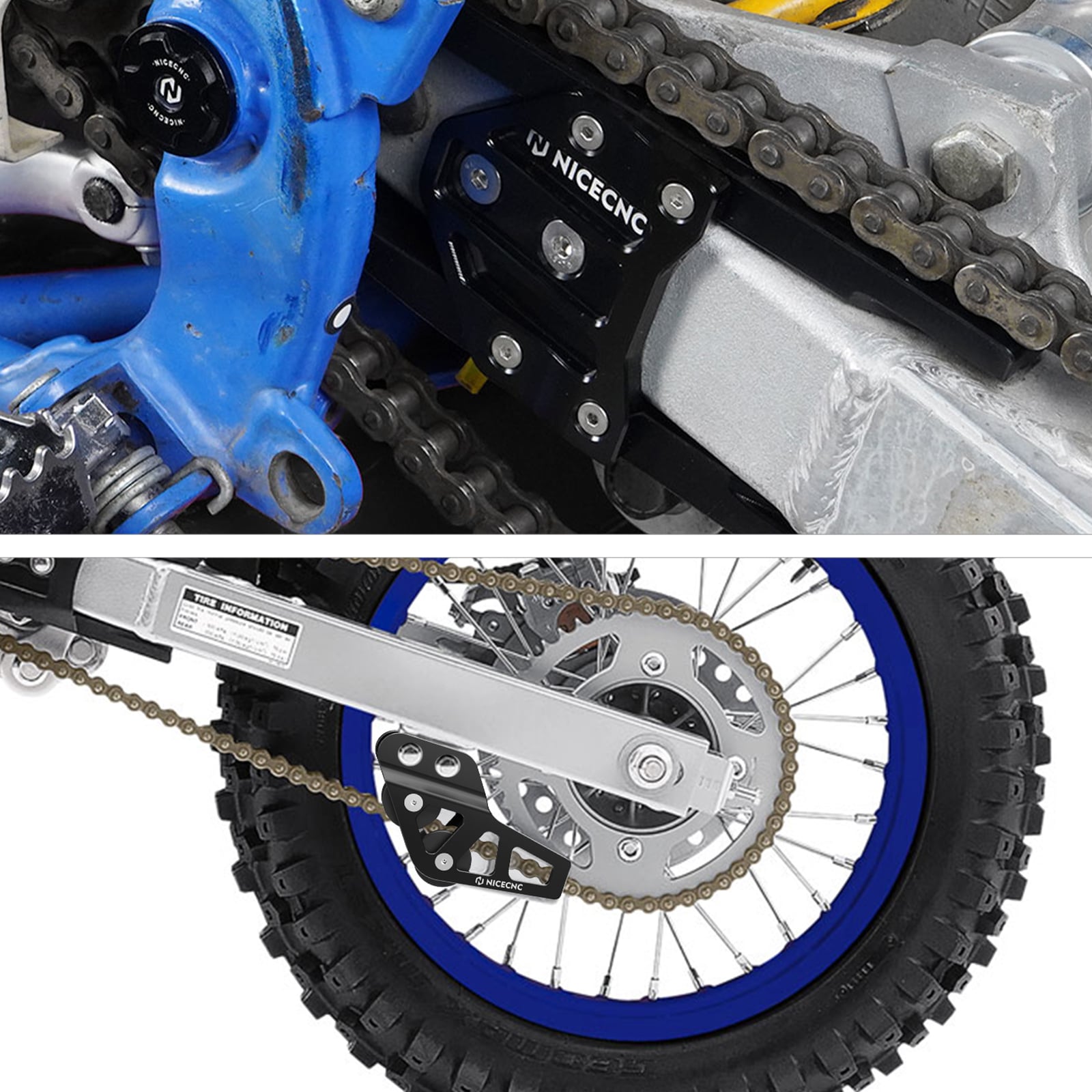 Schwingenkettenführungsschutz Für Yamaha YZ85 2002-21 YZ85 Team Yamaha 2011-2014