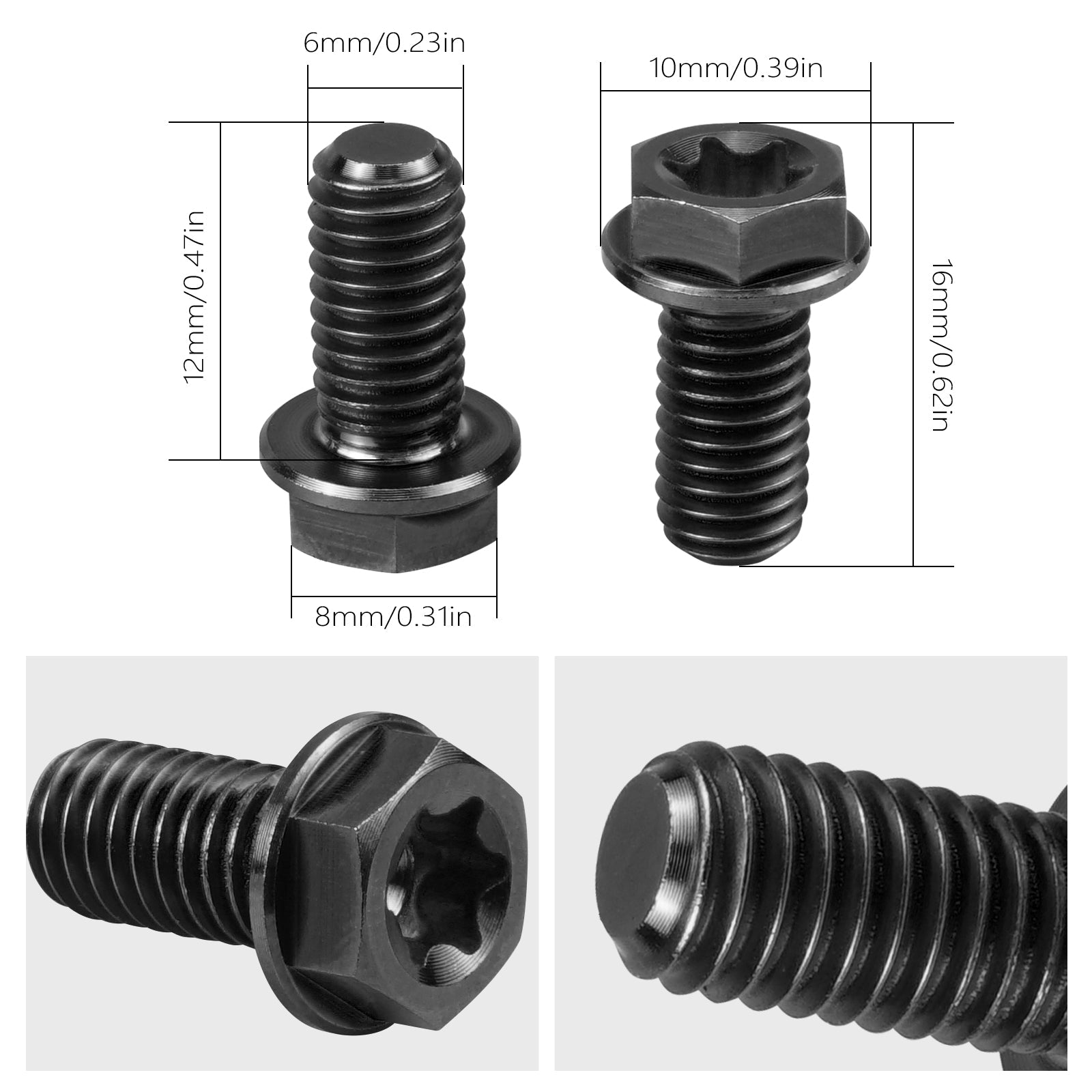 M6X13 Hinten Bremsscheibe Pad Schrauben Kit Für Surron Licht Bee X/ S/ L1E Segway X160 X260