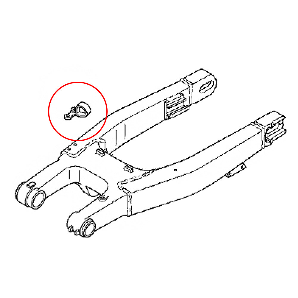 Halter für hintere Bremsleitungsschlauchklemmen von Honda