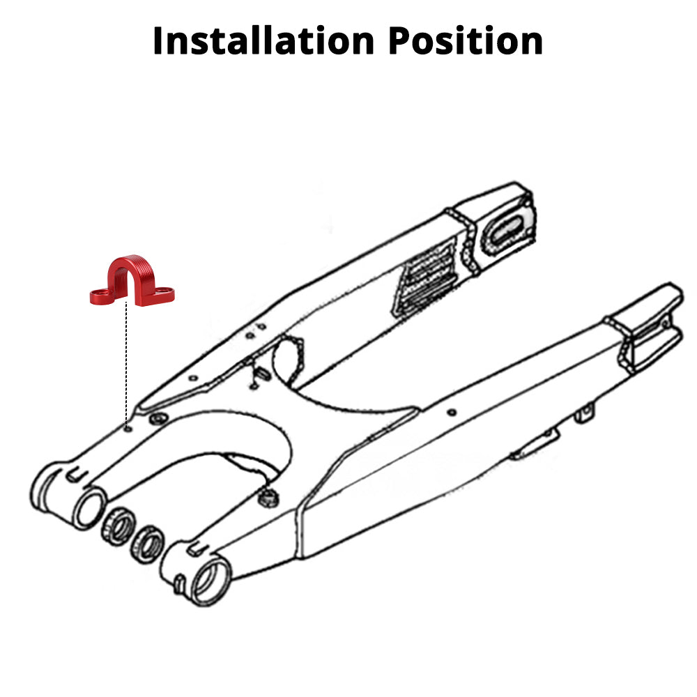 Hinten Schwinge Brems Schlauch Linie Clamp Für Honda CRF250R 2004-2009 CR125/250R 1998-2007