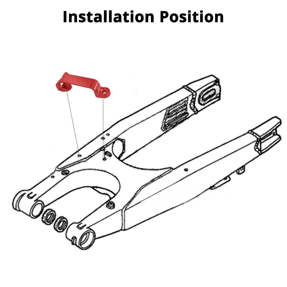 Honda Billet Hinterrad-Bremsleitungsschlauchschellen