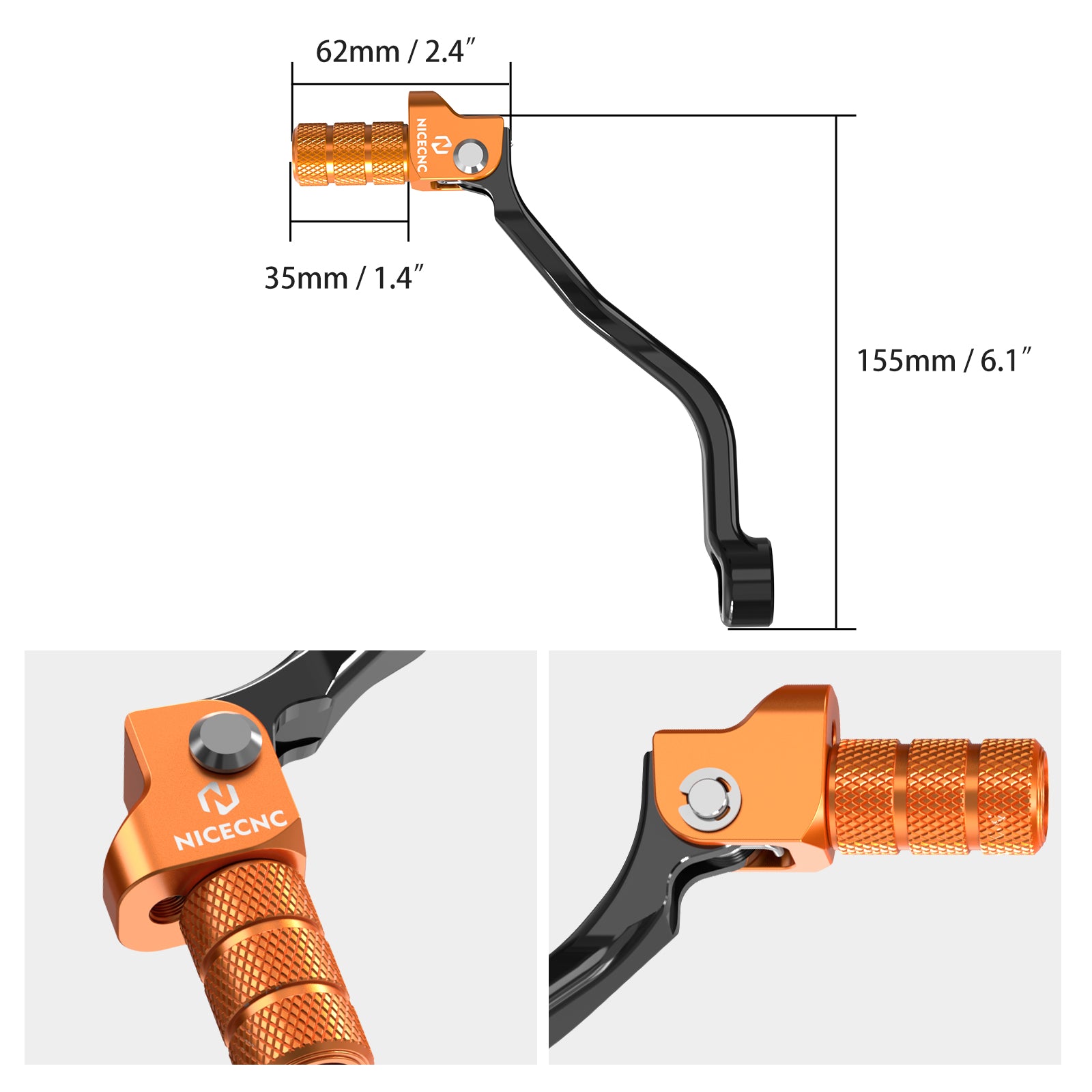 Geschmiedete Bremspedalhebel einstellbar für KTM 125-500 HUSQVARNA 125-501 GASGAS
