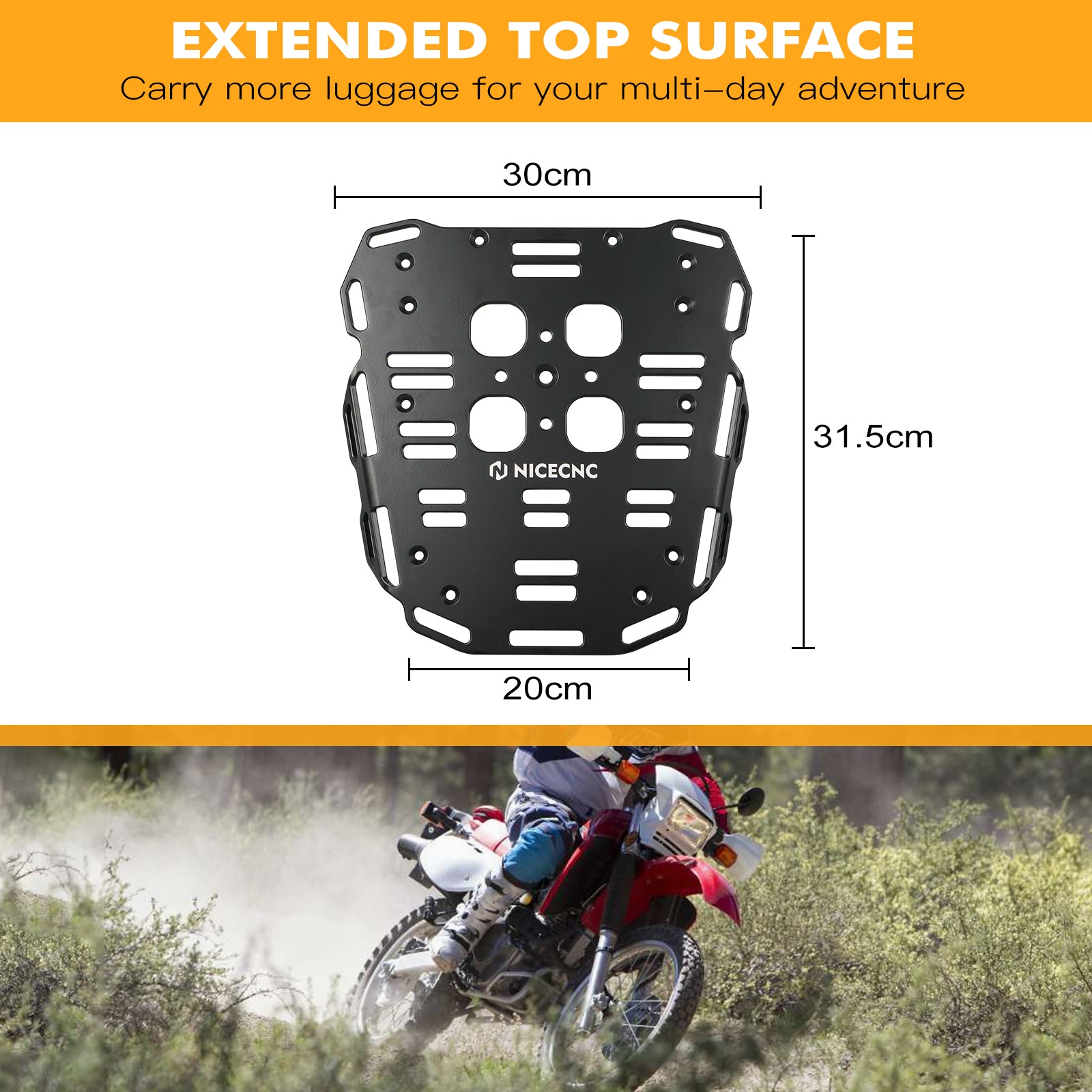 Gepäckträger hinten Für Honda XR650L 1993-2025