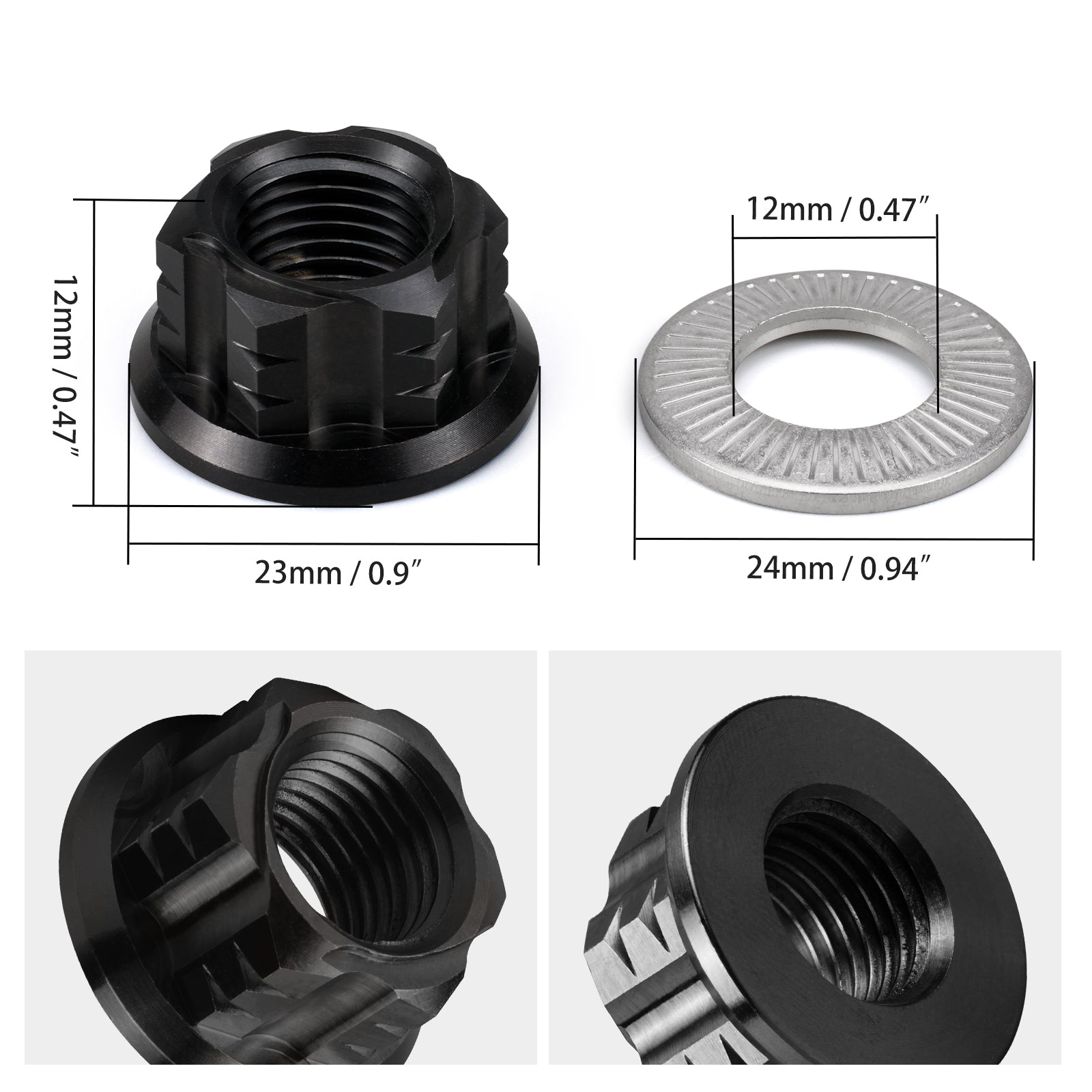 Mutter für Primärriemenscheibe für Surron Light Bee X/S/L1E Segway X160 X260