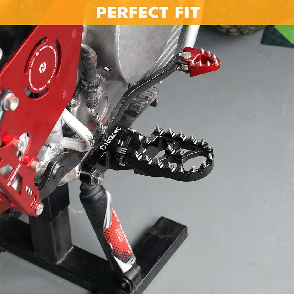 CNC Breite Motorrad Fußrasten Für Honda XR650L 1993-2024 XR650R 2000-2007