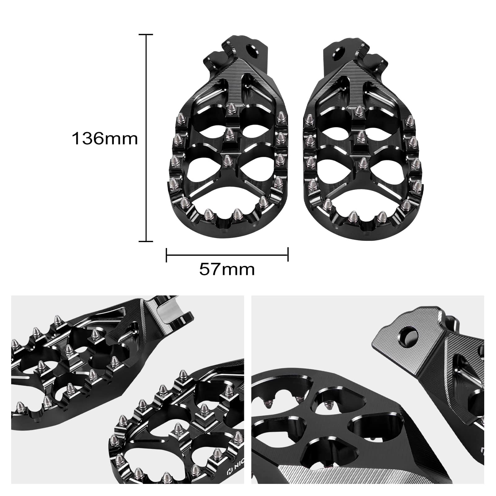 Vergrößerte Fußrasten Fußstütze für Surron Light Bee X/S/L1E Segway X160 X260