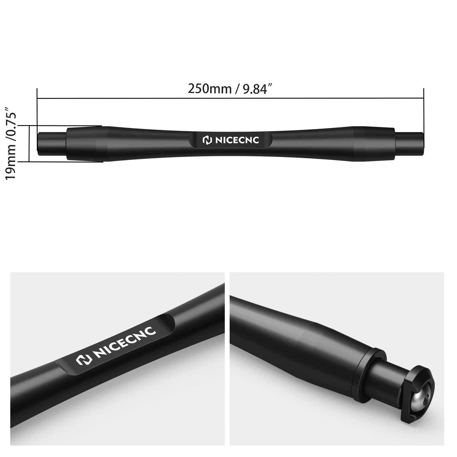 Hydraulische Hinterradbremse + vergrößerte Fußrasten + Verstrebung für Surron Light Bee X S