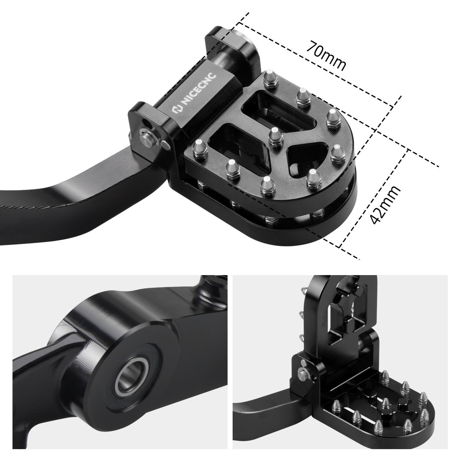 Verstellbarer Schalthebel + Hinterradbremshebel für KTM 790 890 Adventure R 2021-2025