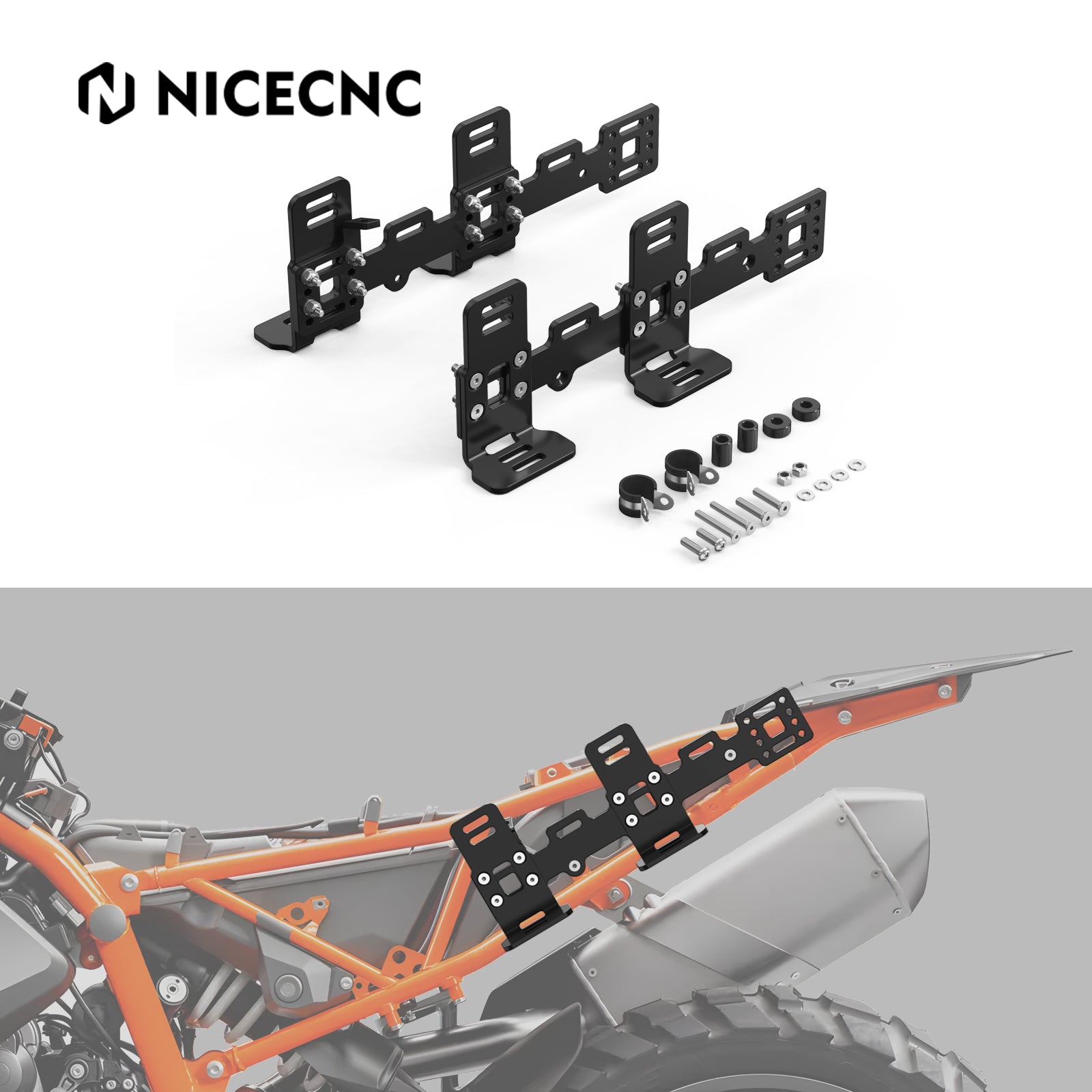 Upgraded Anti-rost Gepäck Rack Seite Träger Kit Für KTM 790 890 Adventure R 2019-2024