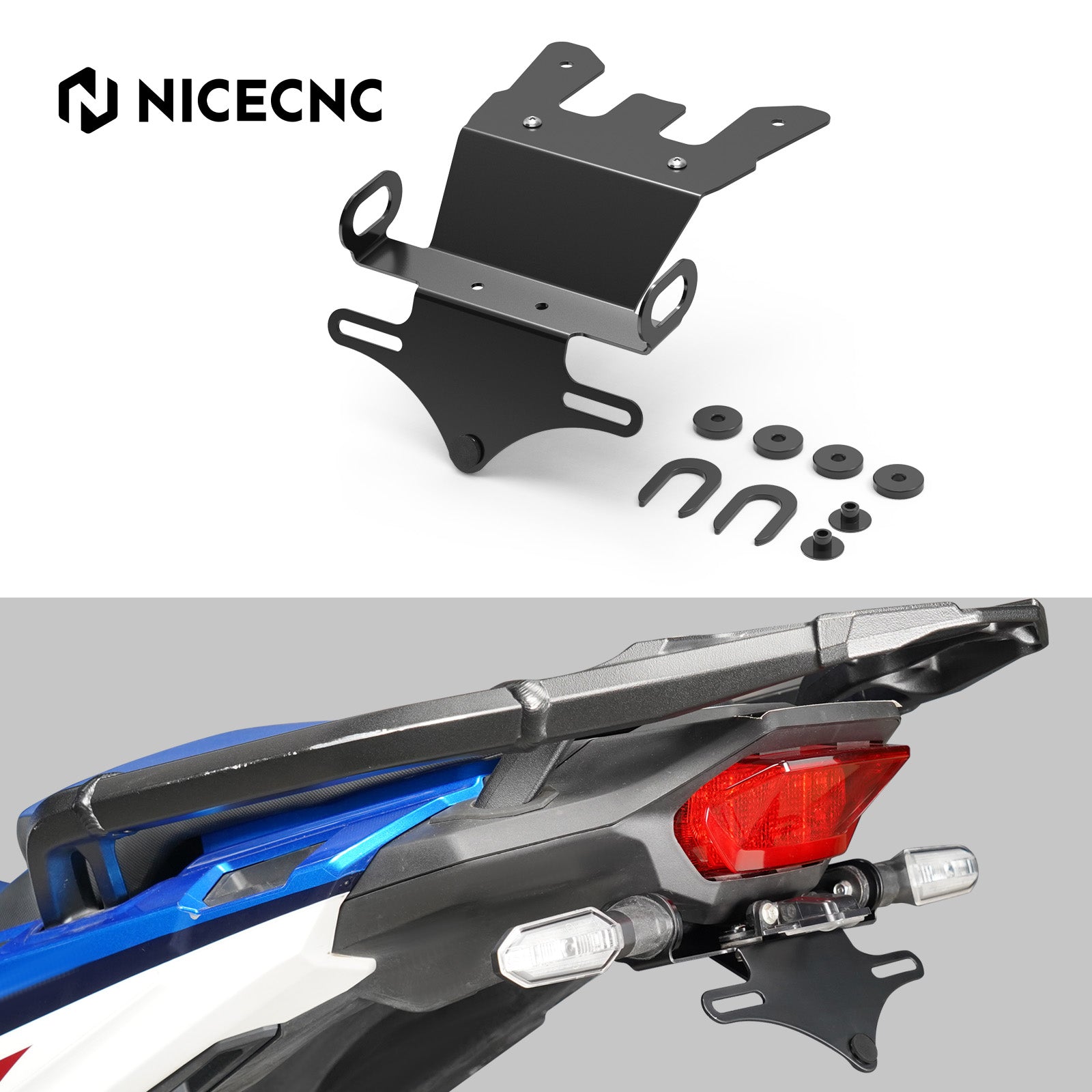 LED Schwanz Ordentlich Fender Eliminator Kit Kennzeichen Halter Für Honda CRF1100L Africa Twin