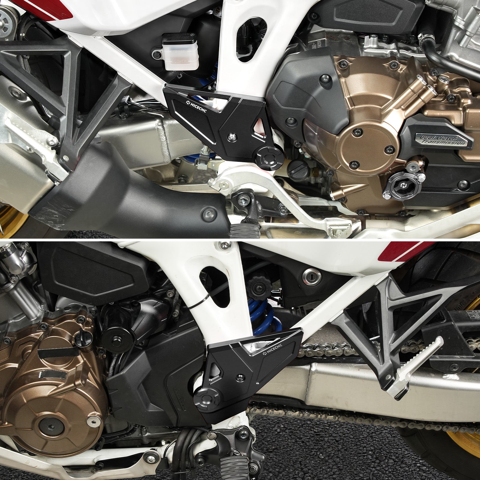 Ritzelabdeckung + Rahmenschutz für Honda Africa Twin CRF 1100L 2020-2026