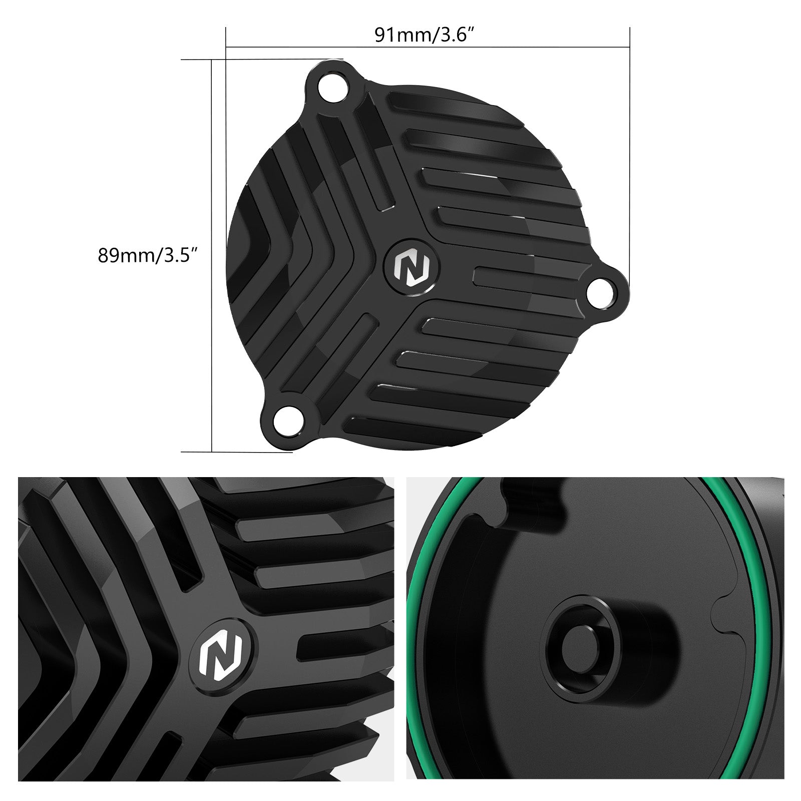 Rippen-Motorölfilterabdeckung für Suzuki DR650S/SE 1996-2024
