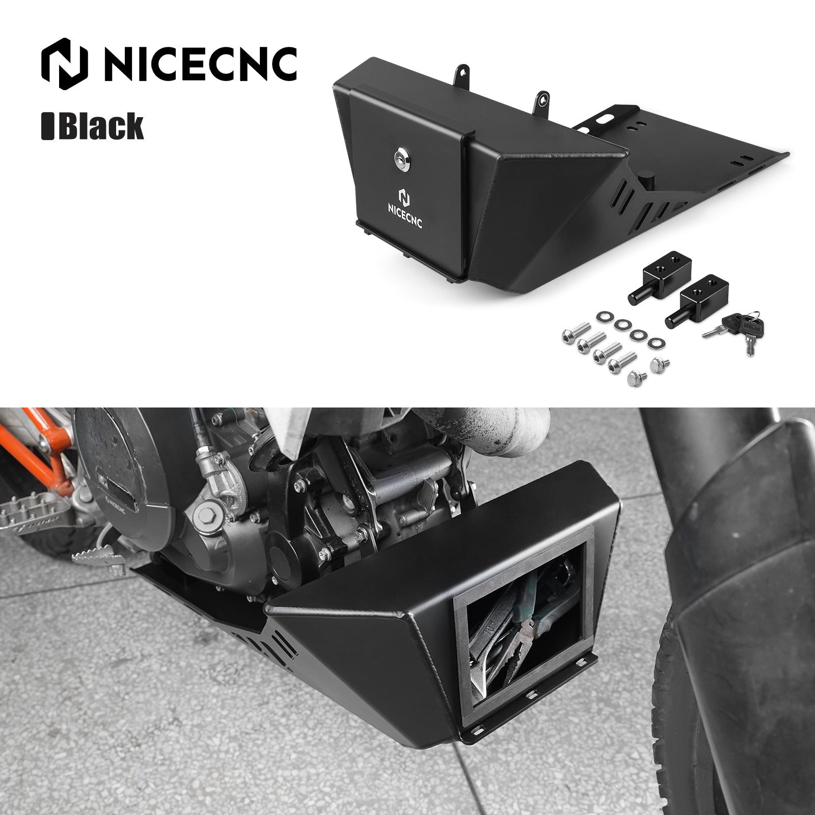 Unterfahrschutz Motorenschutz-Set Für KTM 690 Enduro R/SMCR 2008-2025