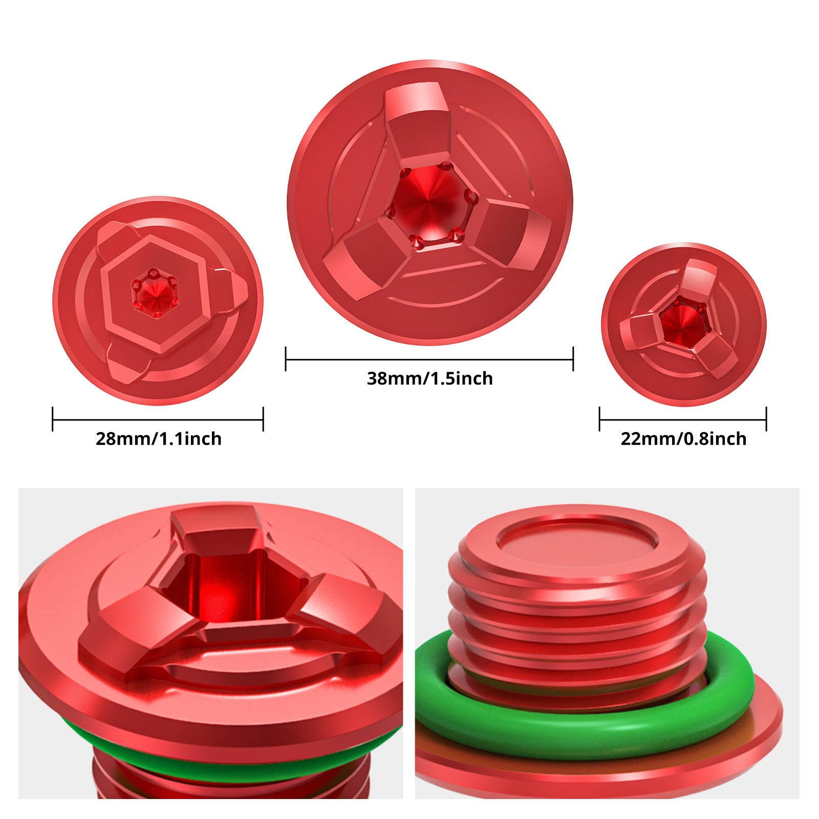 Zündloch-Stopfen & Öleinfülldeckel für Honda CRF1000L CRF1100L Africa Twin