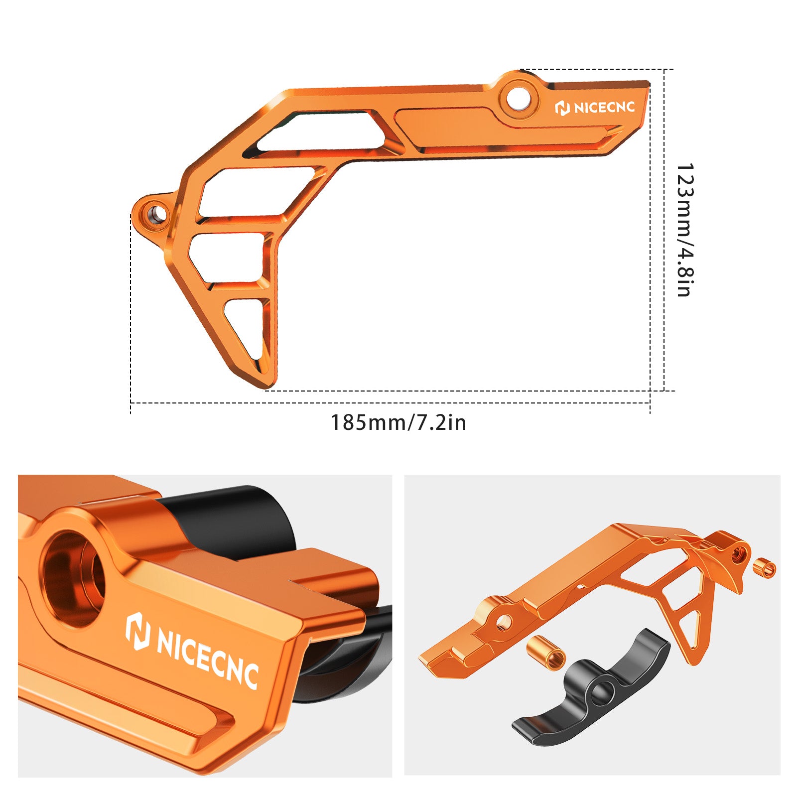 Kettenradabdeckung Case Saver Kettenschutz für KTM 690 Enduro 09-23 GasGas 700 SM/ES 2022