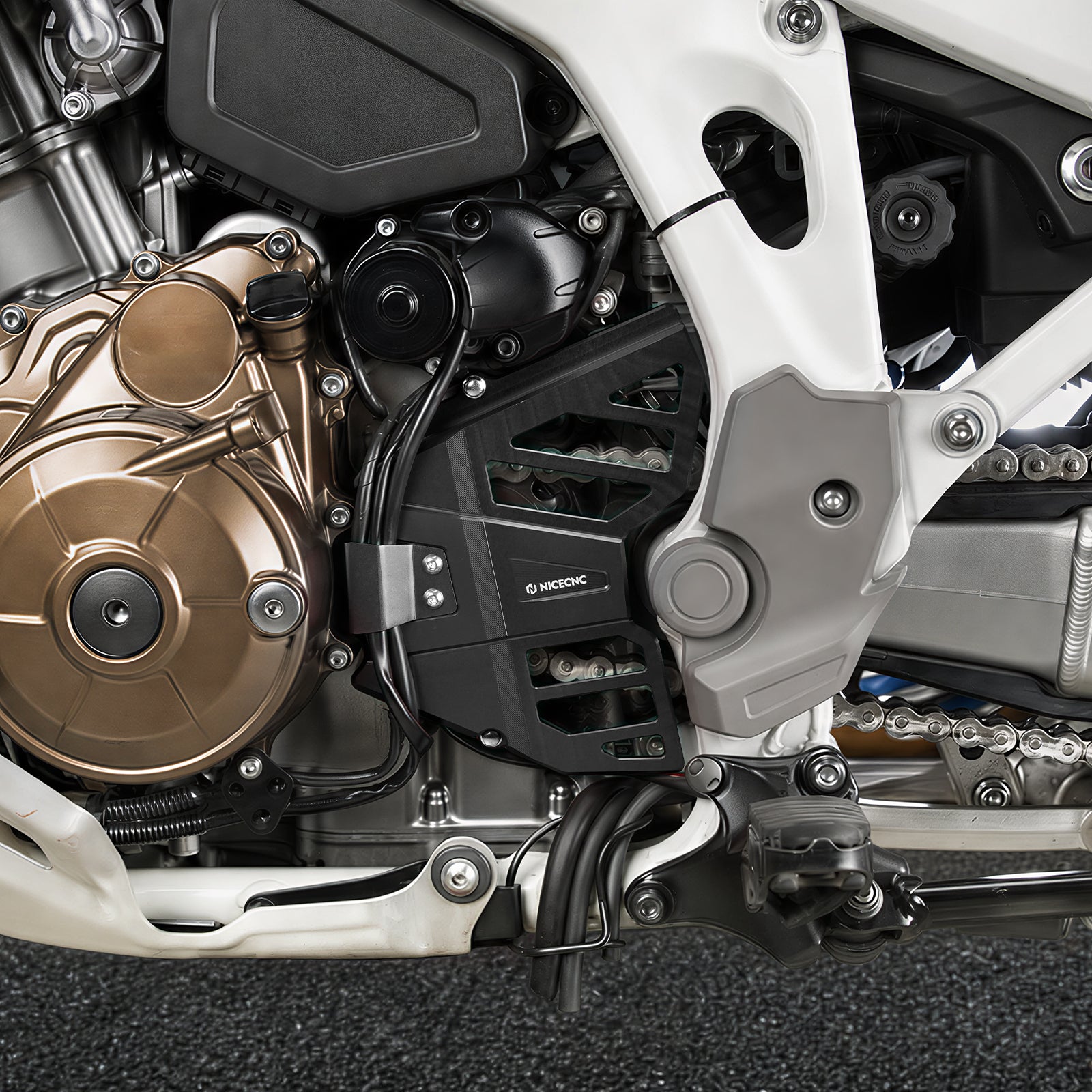 Ritzelabdeckung + Rahmenschutz für Honda Africa Twin CRF 1100L 2020-2026