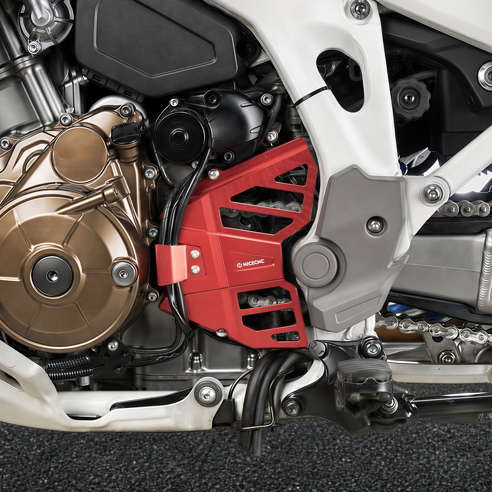 Ritzelabdeckung + Rahmenschutz für Honda Africa Twin CRF 1100L 2020-2026