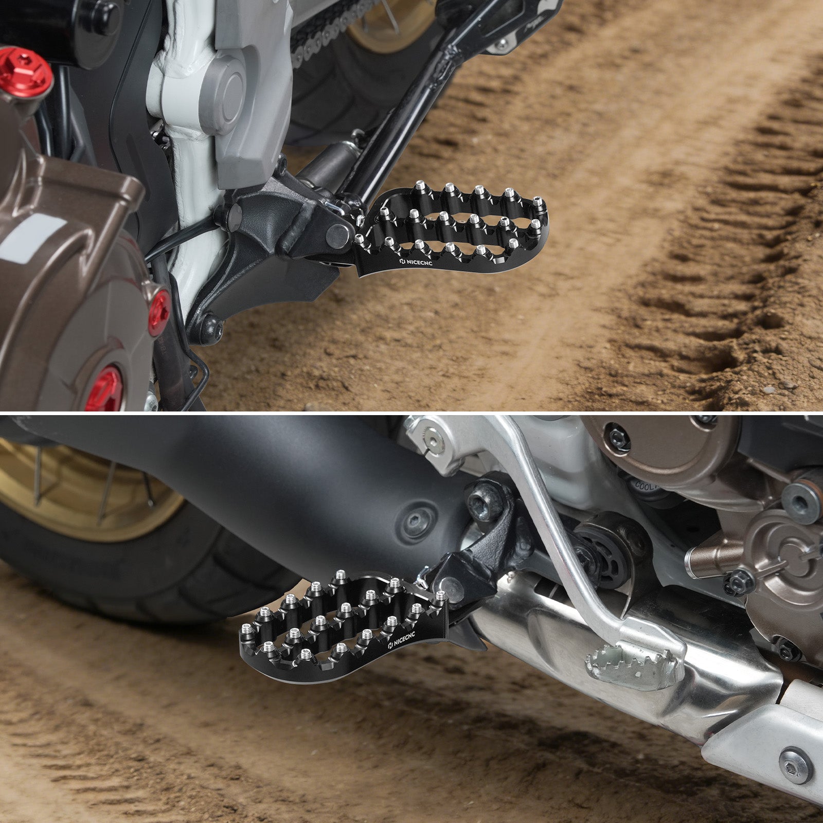Vergrößerte Fußrasten + Dual-Height Hinterradbremshebel für Honda Africa Twin CRF1100L 2020–2026