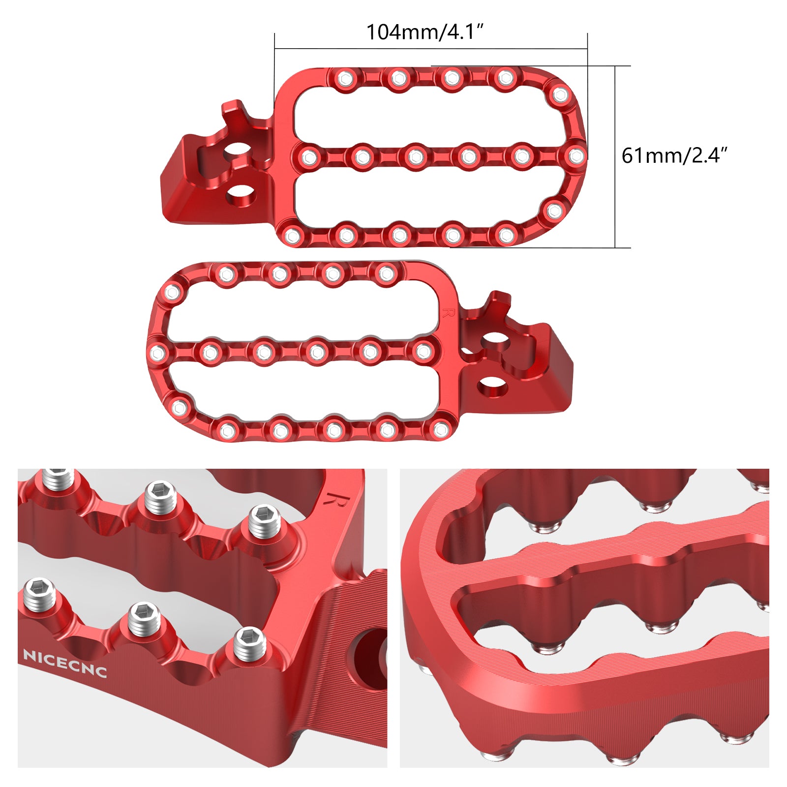 Geschmiedete vergrößerte Fußrasten für Honda CRF1100L Africa Twin 2020-2025