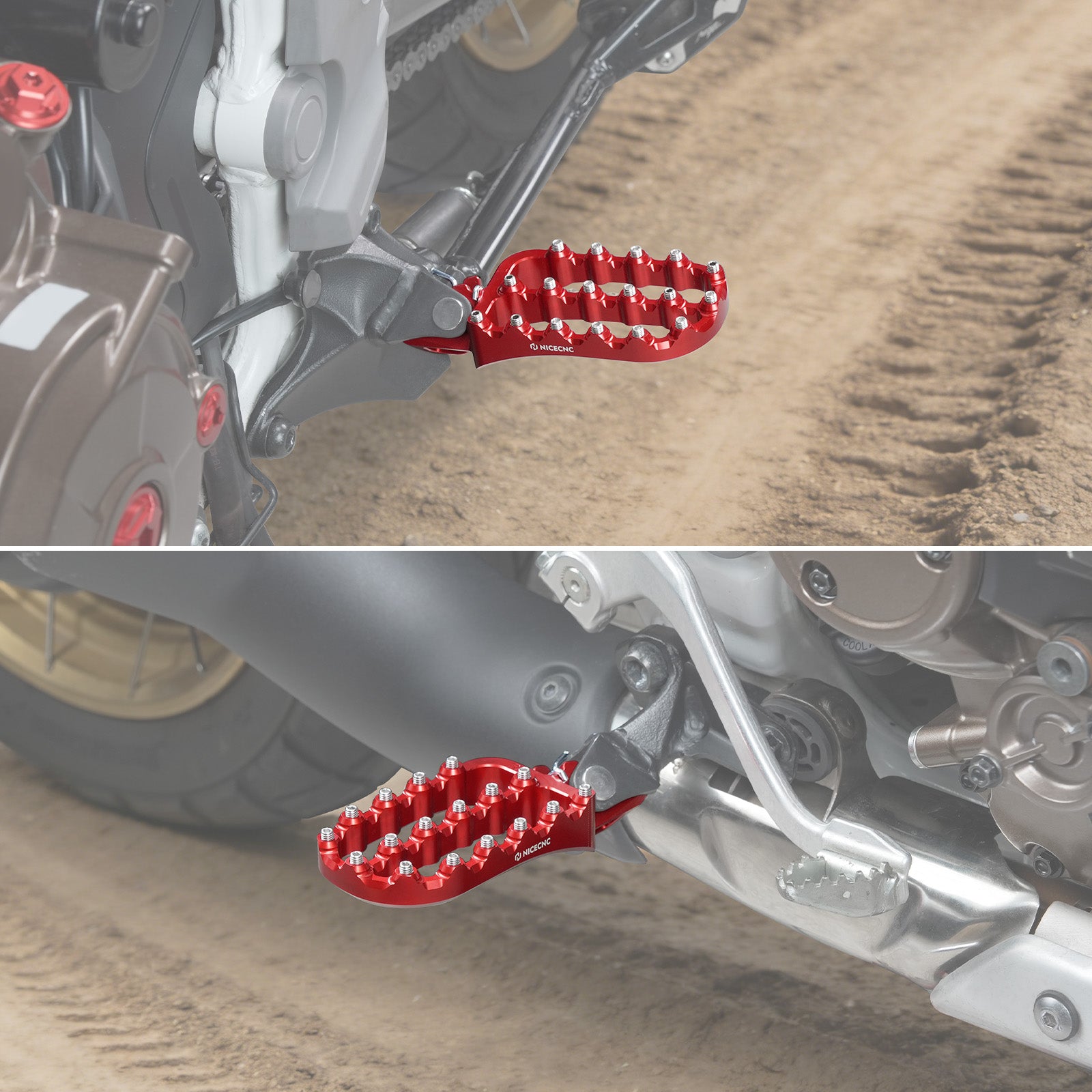 Vergrößerte Fußrasten + Dual-Height Hinterradbremshebel für Honda Africa Twin CRF1100L 2020–2026