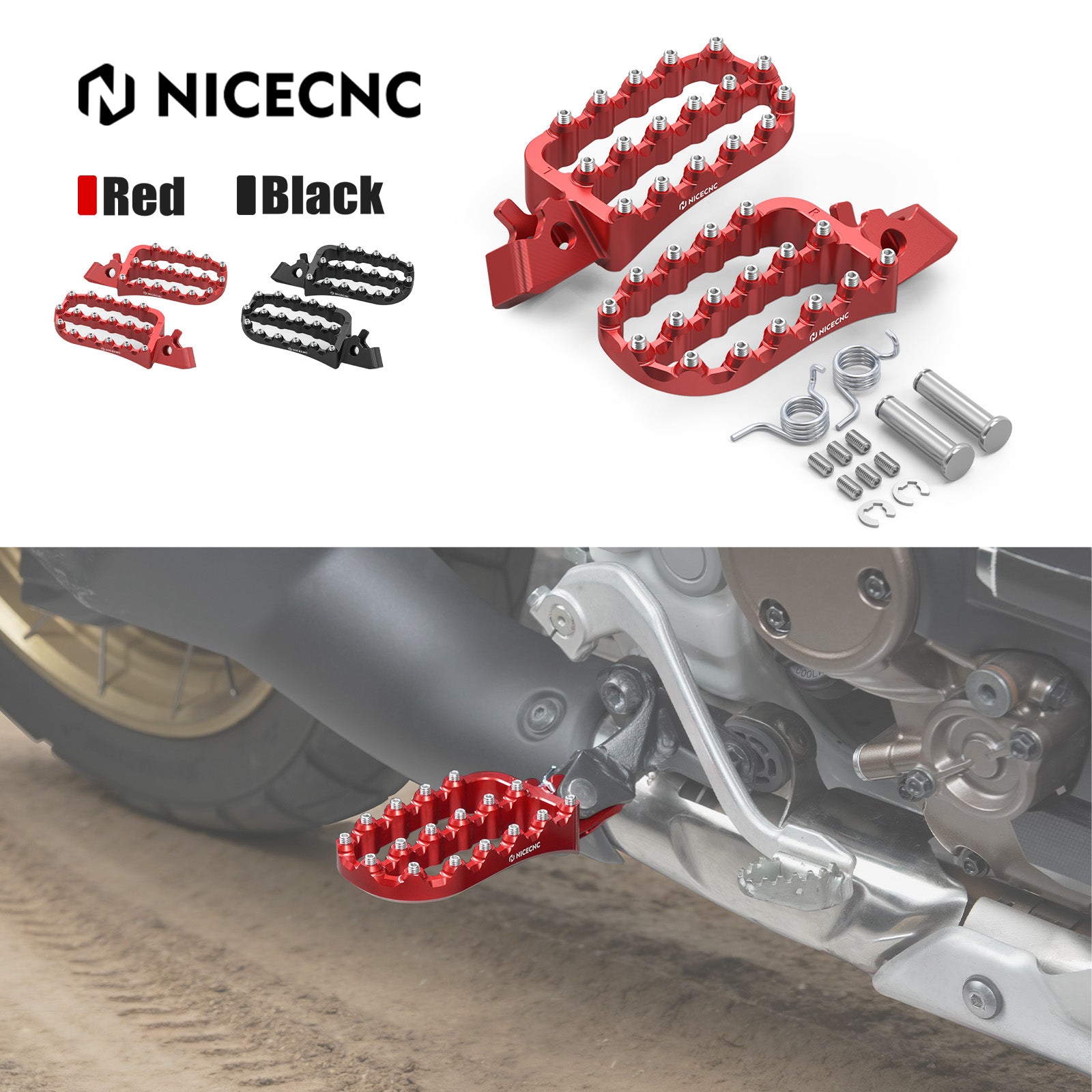 Geschmiedete vergrößerte Fußrasten für Honda CRF1100L Africa Twin 2020-2025