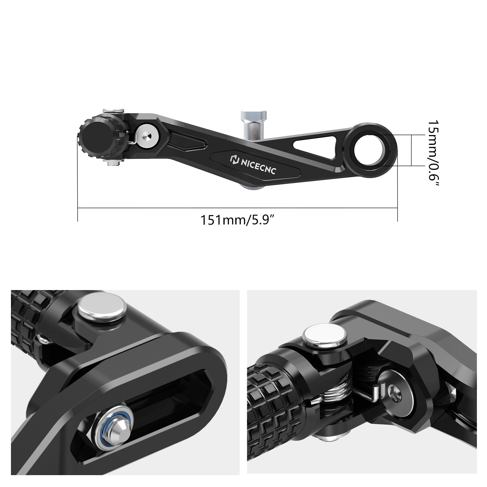 Verstellbarer klappbarer Schalthebel für Honda Africa Twin CRF1000L 2016-2019 CRF1100L 2020-2025