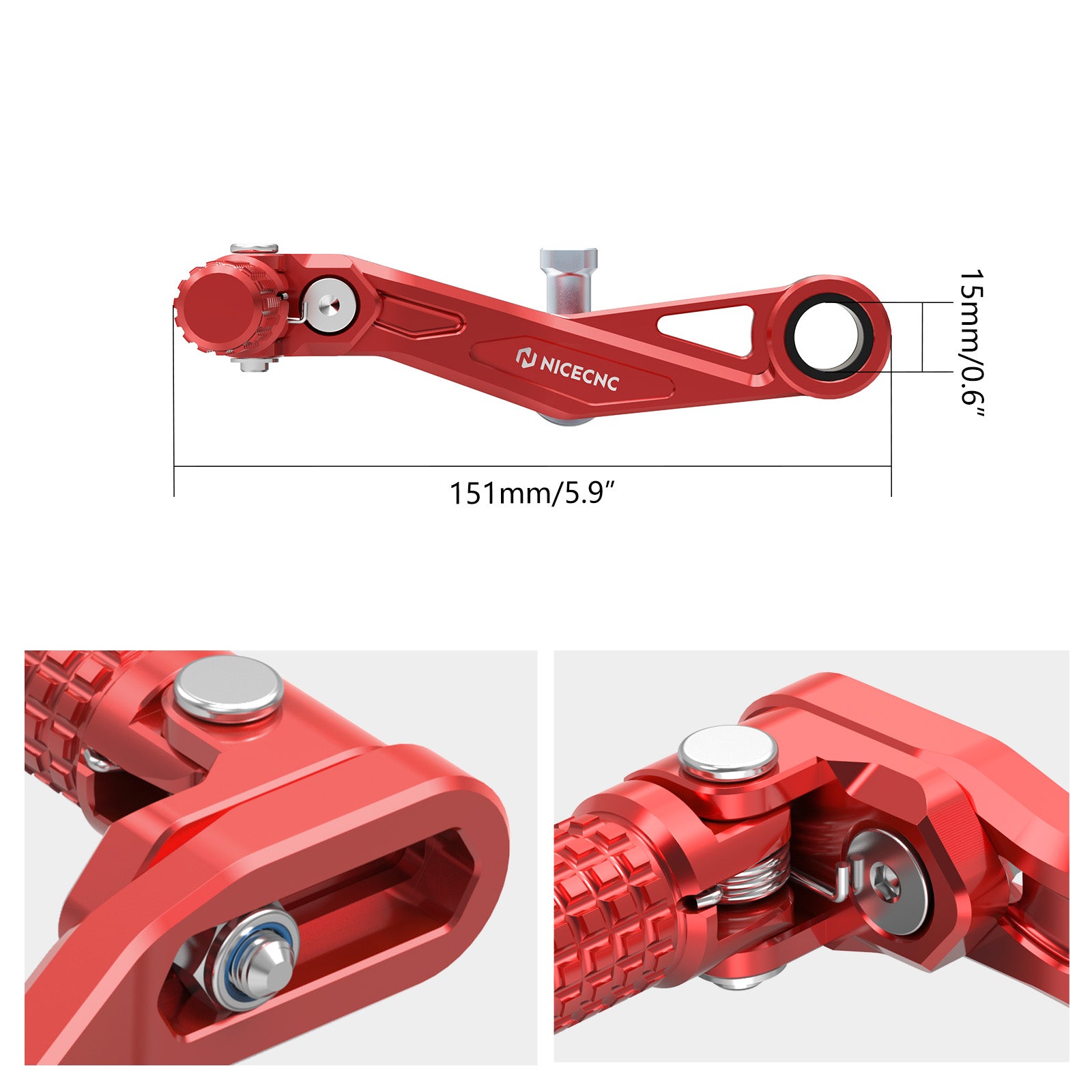 Klappbarer Schalthebel + hinteres Dual Brems-/Schaltpedal für Honda Africa Twin 1000 / 1100L