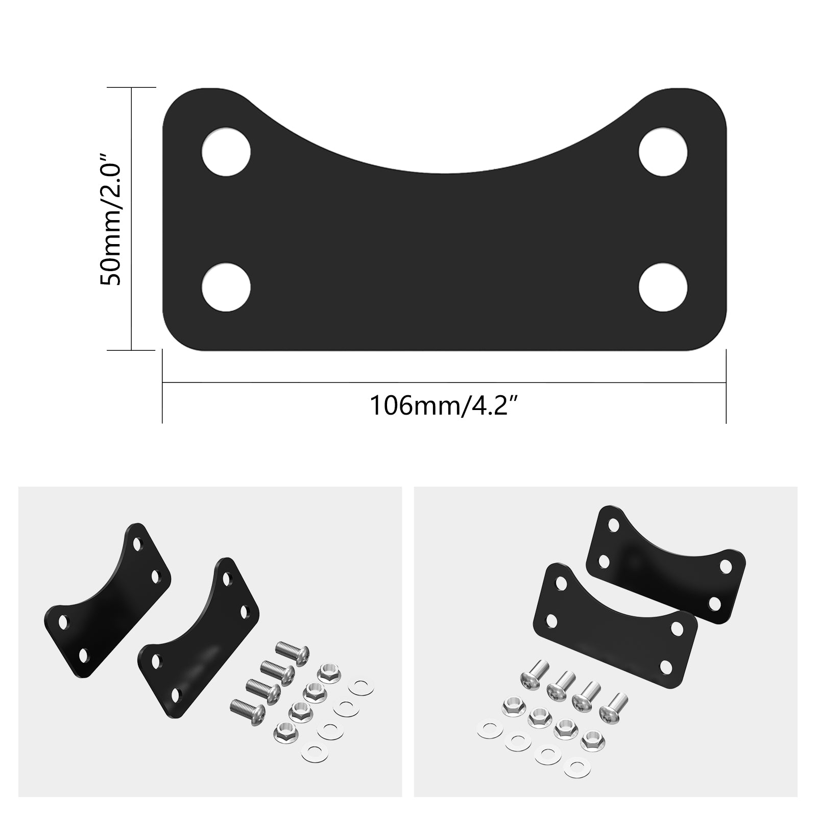 Vorderrad Fender Riser Lift Bracket Adapter für Harley Road King FLHR 2017-2023